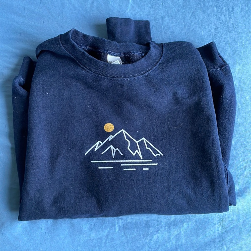 Blue mountain sweatshirt